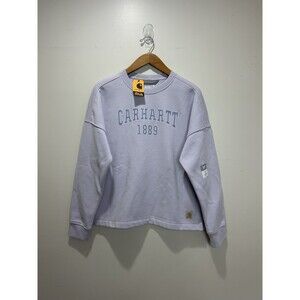Carhartt Women’s Sweatshirt Loose Fit Graphic Midweight Purple Size S NWT